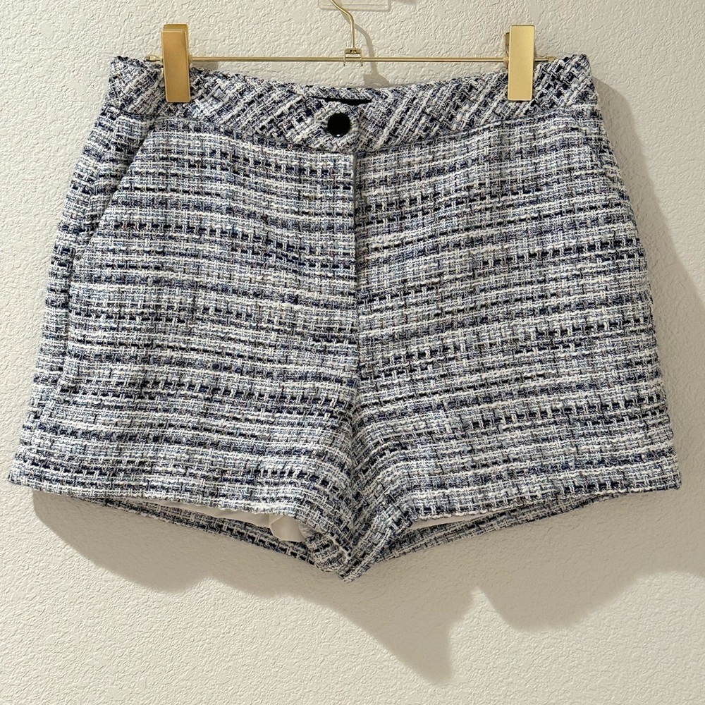 Karl Lagerfeld Blue High Waist Shorts
